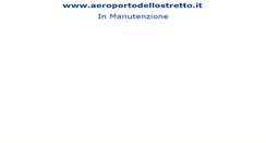 Desktop Screenshot of aeroportodellostretto.it