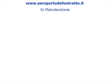 Tablet Screenshot of aeroportodellostretto.it